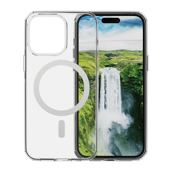 dbramante1928 Iceland Ultra D3O MagSafe mobiltelefonfodral Mobilskal Transparent, Vit