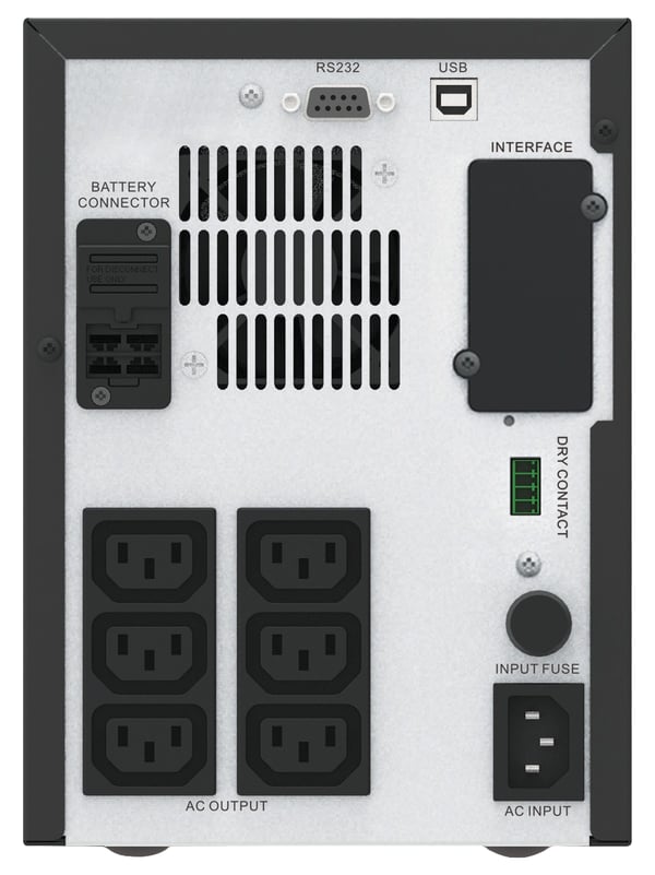 APC Easy UPS SMV UPS-enhed Interaktivt indgangsstik 1,5 kVA 1050 W 6 AC stikkontakt(er)