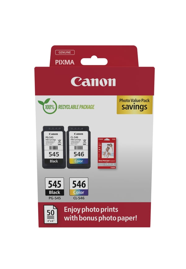 Canon 8287B008 mustekasetti 2 kpl Alkuperäinen Musta, Syaani, Magenta, Keltainen