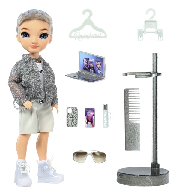 Rainbow High Purple Fashion Doll- Aidan Russell