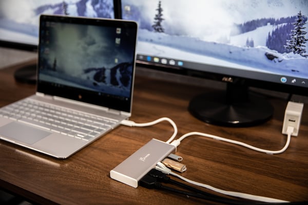 j5create JCD381-N USB Type-C™ dubbel HDMI mini dockningsstation-Ethernet/ USB 3.1 HUB / PD2.0