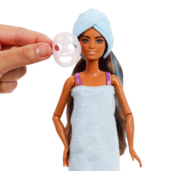 Barbie Purple Sparkle-dukke i Party Unboxed Glam Party-serien med tilbehør og 10 overraskelser