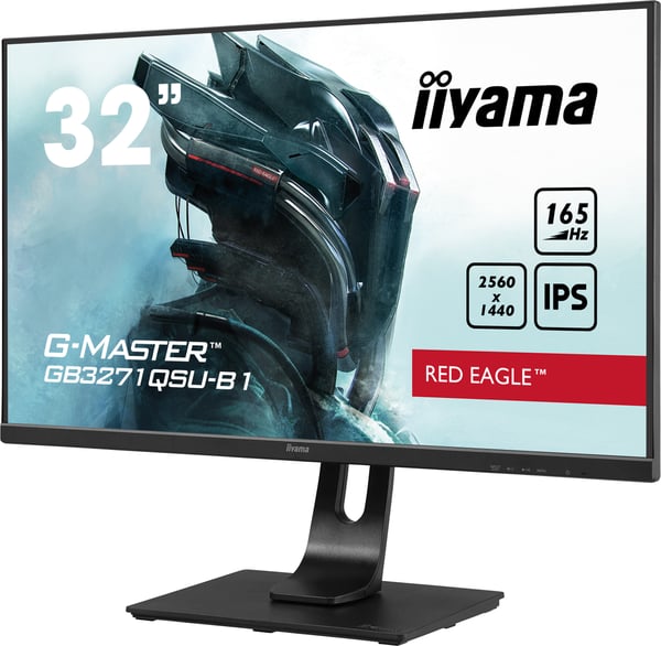 iiyama G-MASTER GB3271QSU-B1 tietokoneen litteä näyttö 80 cm (31.5") 2560 x 1440 pikseliä Wide Quad HD LED Musta