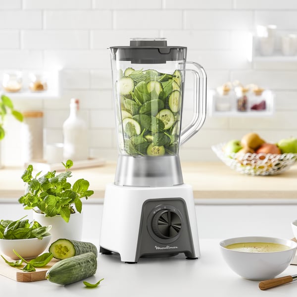 Moulinex LM2C01 1,5 L Pöydällä pidettävä tehosekoitin 450 W Valkoinen
