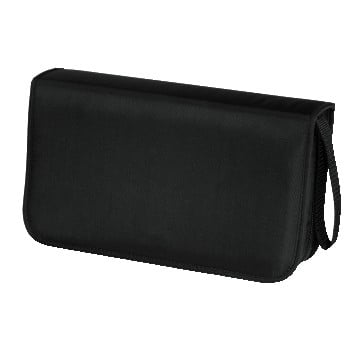 Hama CD Wallet Nylon 80, black 80 diske Sort