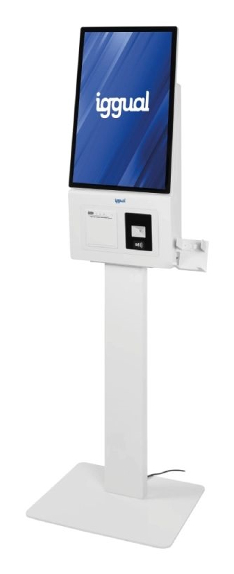 iggual ORCHID KI-27A Kiosk design 68,6 cm (27") LED Wi-Fi 250 cd/m² Fuld HD Hvid Berøringsskærm Indbygget processer Android 14