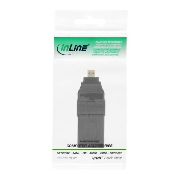 InLine 17690L kabel kønsskifter HDMI A female HDMI Sort