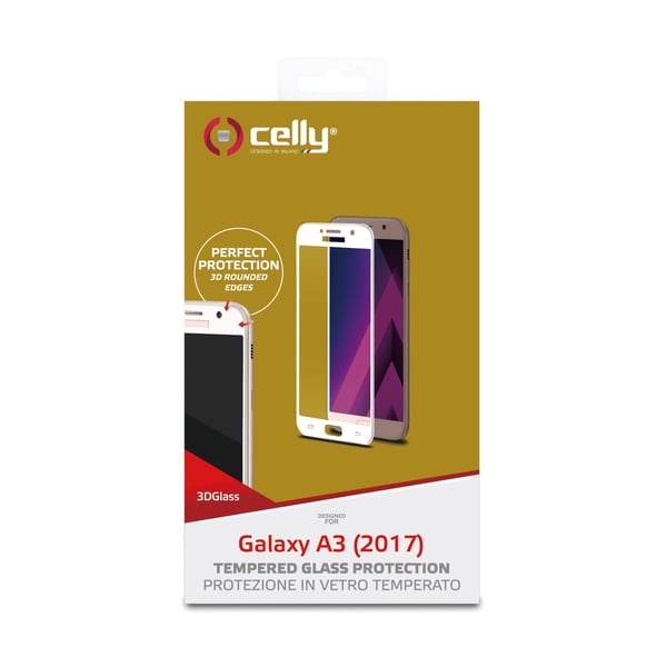Celly 3D Glass Klar skærmbeskytter Samsung 1 stk