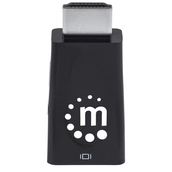 Manhattan 151542 kabelomvandlare (hane/hona) HDMI VGA, 3.5mm Svart