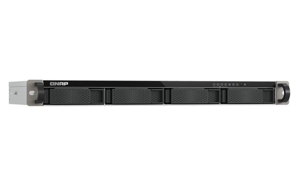 QNAP TS-432XeU NAS Stativ (1U) 4 GB DDR4 0 TB QNAP QTS Sort, Grå