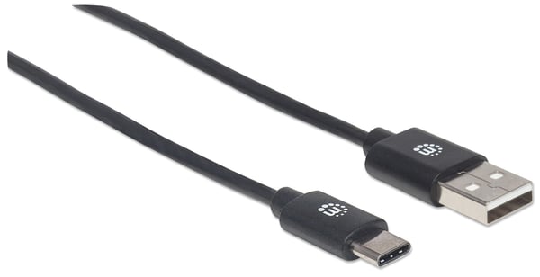 Manhattan 354936 USB-kabel USB 2.0 3 m USB C USB A 0,48 Gbit/sek. Sort