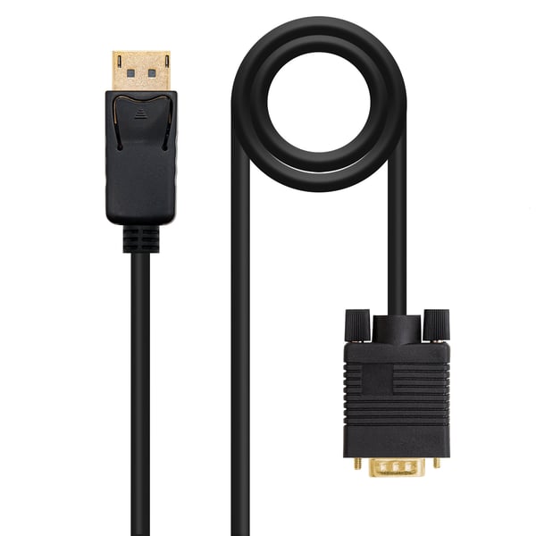 Nanocable 10.15.4402 videokabel adapter 2 m DisplayPort VGA (D-Sub) Sort