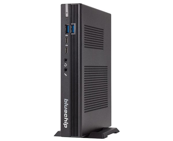 bluechip BUSINESSline S3136 Intel® Core™ i3 i3-14100 8 GB DDR5-SDRAM 500 GB SSD Windows 11 Pro Mini PC Mini-PC Svart