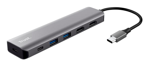 Trust Dalyx Langallinen USB 3.2 Gen 1 (3.1 Gen 1) Type-C Harmaa Trust Dalyx Langallinen USB 3.2 Gen 1 (3.1 Gen 1) Type-C Harmaa