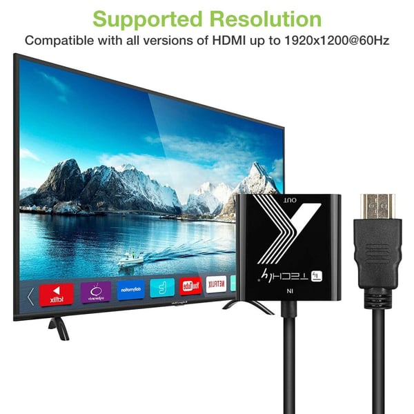 Techly IDATA HDMI-VGA2P video omformer 1920 x 1200 pixel