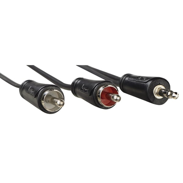 Hama 00205109 lydkabel 0,75 m 3.5mm 2 x RCA Sort