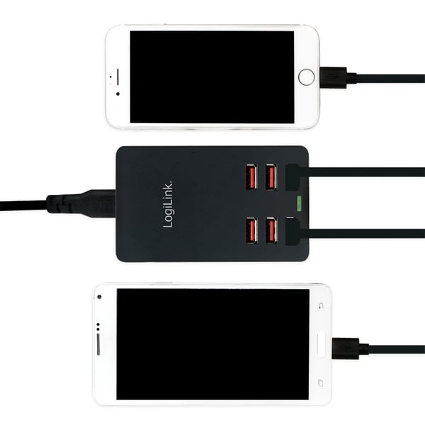 LogiLink PA0139 oplader til mobil enhed Universel Sort Vekselstrøm Indendørs