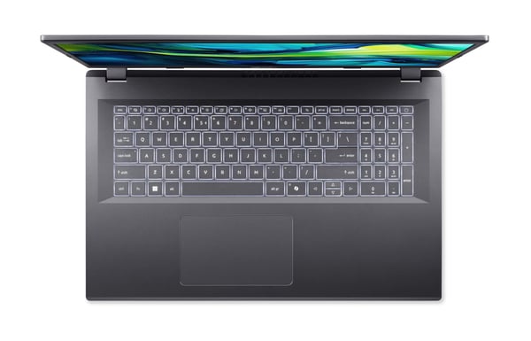 Acer Aspire 17 A17-51M-543S Intel Core 5 120U Laptop 43,9 cm (17.3") Fuld HD 16 GB LPDDR5-SDRAM 512 GB SSD Wi-Fi 6E (802.11ax) Windows 11 Home Grå