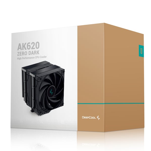 DeepCool AK620 ZERO DARK Processor Luftkøler 12 cm Sort 1 stk