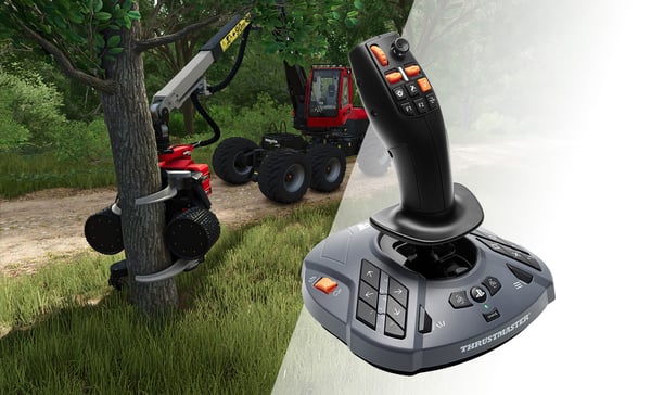 Thrustmaster T128 SimTask Farming Pack Sort USB Rat + pedaler + gearskifter Analog/digital PC, PlayStation 4, PlayStation 5