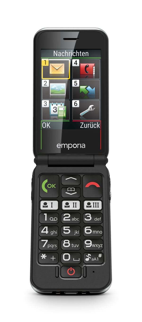Emporia emporiaJOY 7,11 cm (2.8") Musta Yksinkertainen puhelin