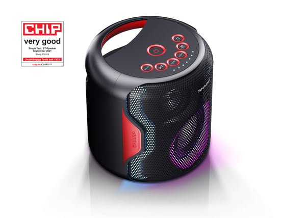 Sharp PS-919 2.1 bärbart högtalarsystem Svart 130 W