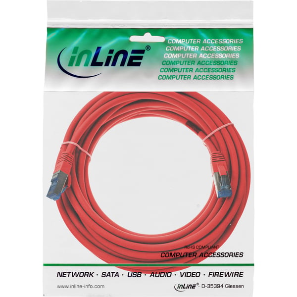 InLine 76820R netværkskabel Rød 20 m Cat6a S/FTP (S-STP)