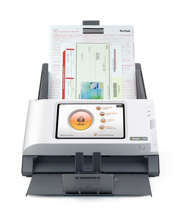 Plustek eScan A350 Essential ADF-scanner 600 x 600 dpi A4 Sort, Hvid
