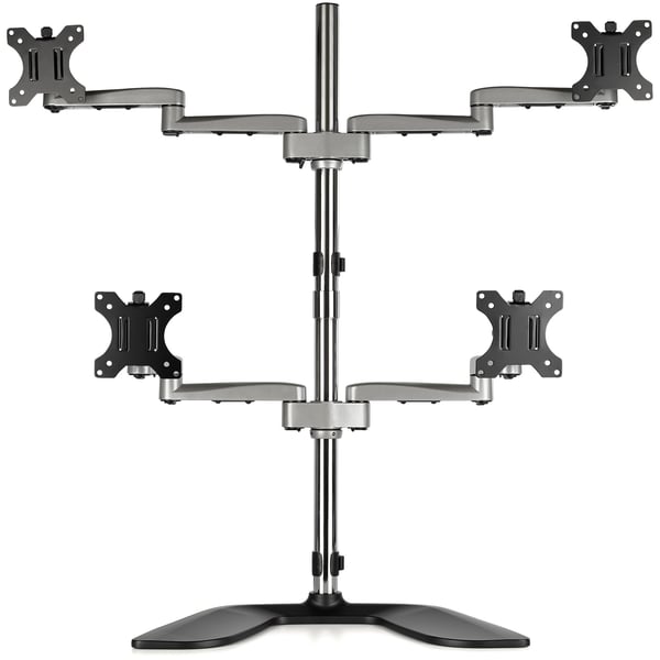 StarTech.com Quad-skärmstativ - Ledat - Stål och aluminium