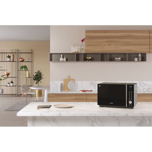 Whirlpool ExtraSpace MWF 259 SB Sort, Sølv Kombination mikroovn Bordplade 25 L 800 W