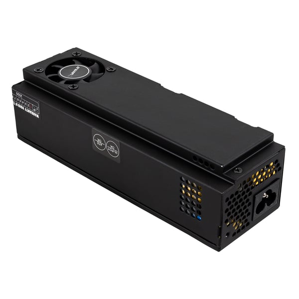 UNYKAch ITX 150 strömförsörjningsenheter 150 W 20+4 pin ATX Flex ATX Svart