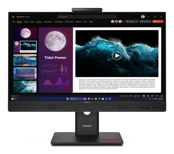 Lenovo ThinkCentre TIO27 Gen6 platta pc-skärmar 68,6 cm (27") 2560 x 1440 pixlar Quad HD LED Svart