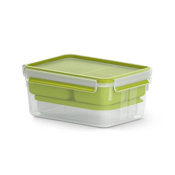 EMSA CLIP & GO XL Lounasrasia 2,3 L Vihreä, Läpinäkyvä 1 kpl