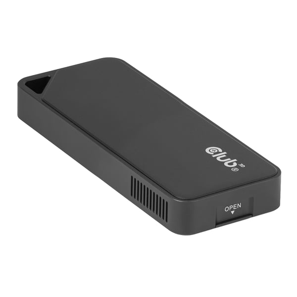 CLUB3D CAC-2510 tallennusaseman kotelo SSD-kotelo Musta M.2