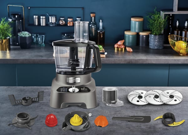 Moulinex FP825E matberedare 1000 W 3 l Svart, Grå