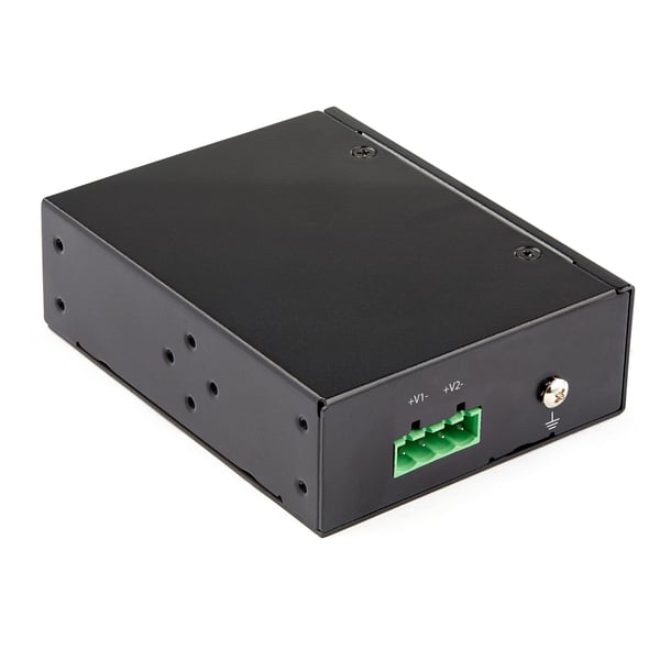StarTech.com Industriell Gigabit PoE-injektor - Hög hastighet/hög effekt 90 W - 802.3bt PoE++ 48 V-56 VDC DIN-skena UPoE/Ultra Power Over Ethernet-injektoradapter -40 &degC till 75 &degC Robust