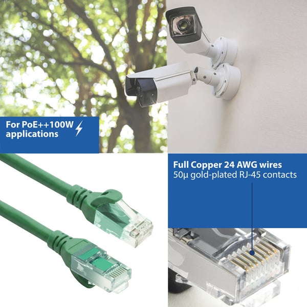 ACT FC1705 netværkskabel Grøn 5 m Cat6a U/UTP (UTP) Rund