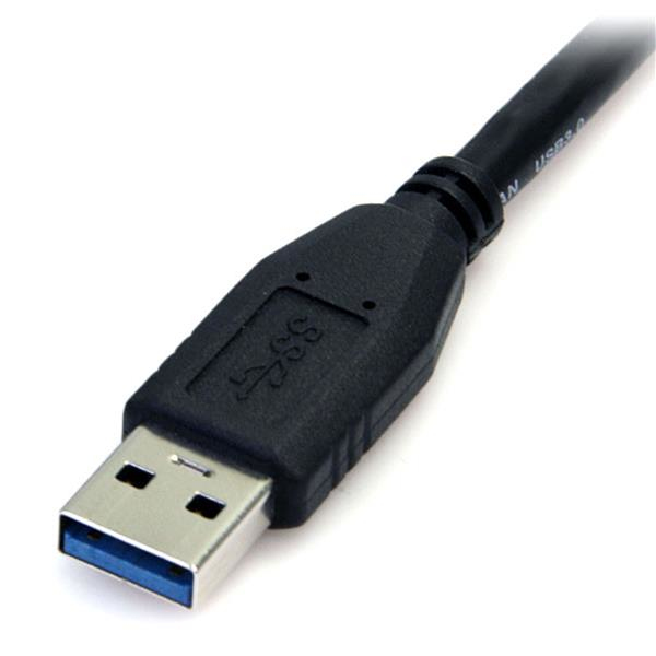StarTech.com USB3AUB50CMB USB-kabel USB 3.2 Gen 1 (3.1 Gen 1) 0,5 m USB A Micro-USB B 5 Gbit/sek. Sort