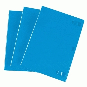 Hama Blu-ray Disc Double Jewel Case, 3 pcs./pack, blue 2 diske Blå
