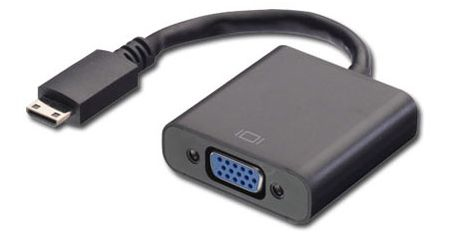 Microconnect HDMIVGAB videokabel adapter 0,15 m HDMI Type C (Mini) VGA (D-Sub) Sort