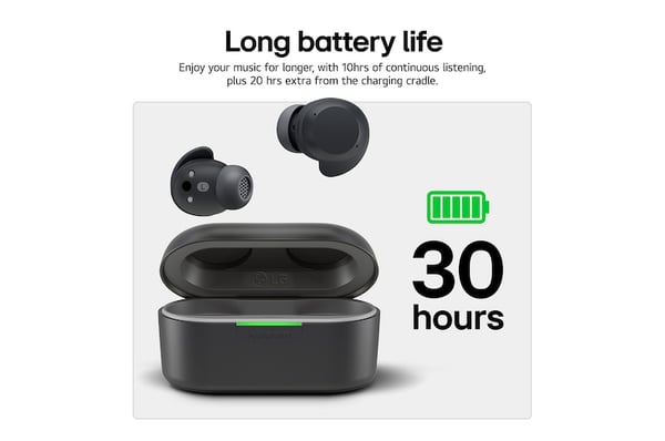 LG BUDSPLUS.AEUSLBK kuulokkeet ja kuulokemikrofoni True Wireless Stereo (TWS) In-ear Puhelut/Musiikki/Urheilu/Päivittäinen USB Type-C Bluetooth Musta