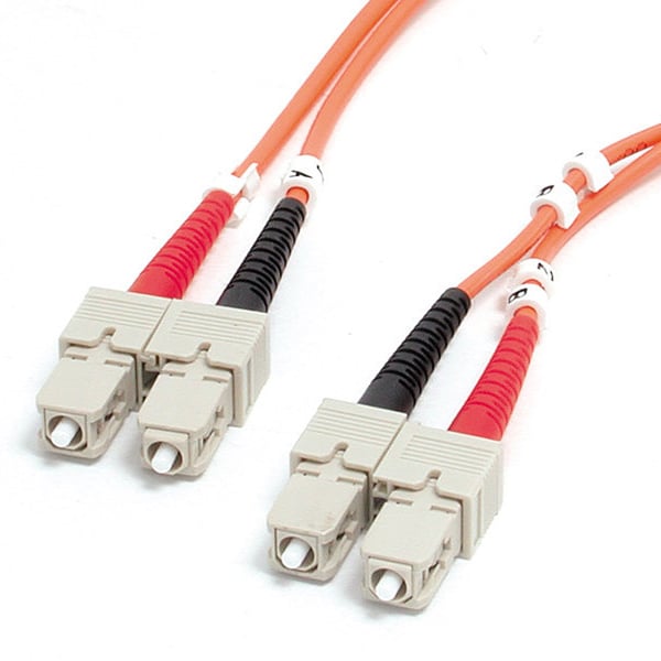 StarTech.com 2 m SC till SC OM1-multiläges fiberoptisk kabel, 62,5/125 fiberstorlek, 10G-nätverk - LSZH-fiberpatchkabel