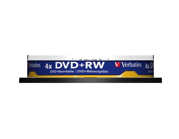 Verbatim DVD+RW Matt Silver 4,7 GB 10 stk