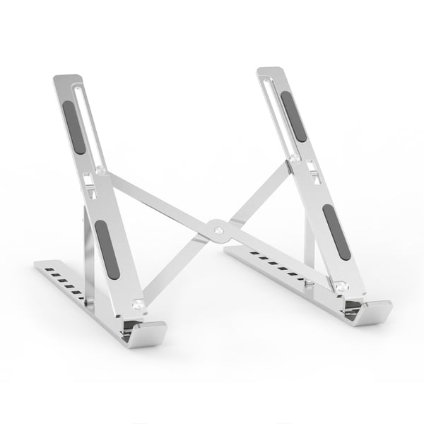 AISENS LPS2M-173 Ställ för bärbara datorer Ställ förl bärbar dator och surfplatta Silver 38,1 cm (15")