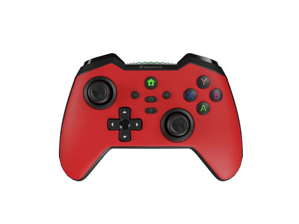 GENESIS Mangan 400 Punainen Bluetooth Pad-ohjain Analoginen/Digitaalinen Android, MAC, Nintendo Switch, PC, iOS