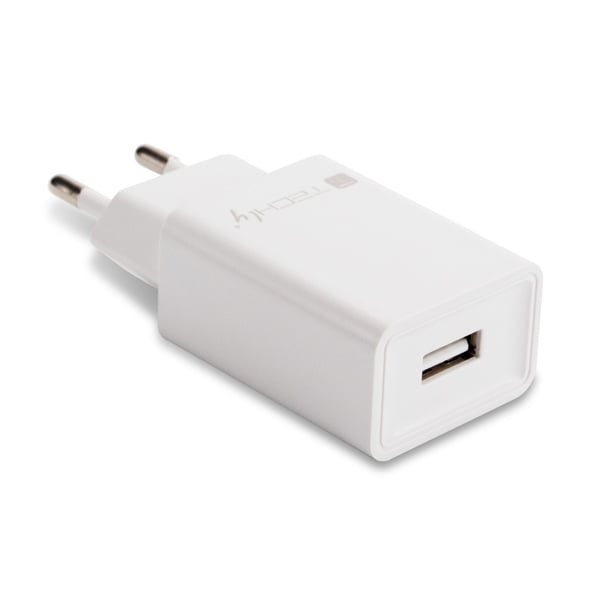 Techly IPW-USB-24WH Bærbar Enhed Oplader Universal Hvid AC Intern