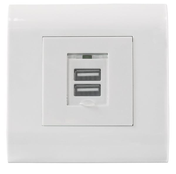 Intellinet 772211 eluttag USB A Vit