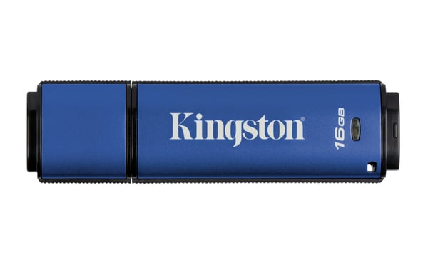 Kingston Technology DataTraveler Vault Privacy 3.0 16GB USB-sticka USB Type-A 3.2 Gen 1 (3.1 Gen 1) Blå