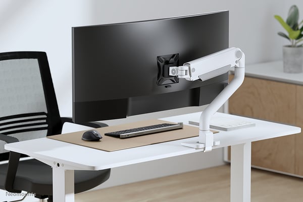 Neomounts DS70S-950WH1 fäste och ställ till bildskärm 124,5 cm (49") Bord Vit