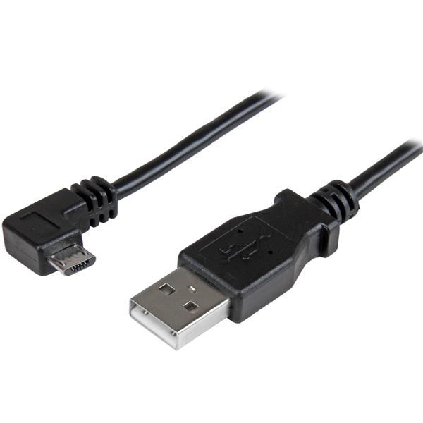 StarTech.com USBAUB2MRA USB-kabel USB 2.0 2 m USB A Micro-USB B 0,48 Gbit/sek. Sort